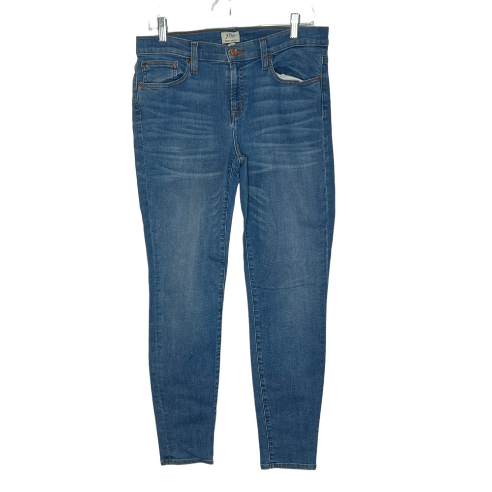 J crew Toothpick medium wash denim jeans
